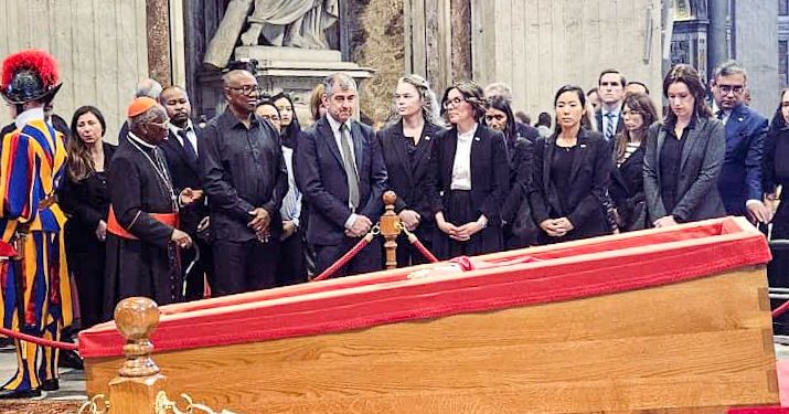 Obi Joins Other Dignitaries To Pay Last Respect To Pope Francis in Vatican