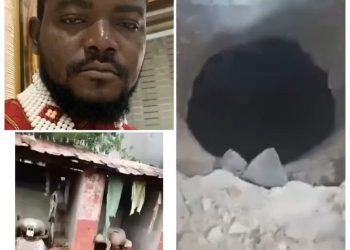 Money Ritual: Native doctor nabbed in Ezeagu after burying pregnant woman, others alive in soakaway pit