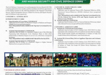 FG begins recruitment of 30,000 Personnel into Paramilitary Agencies