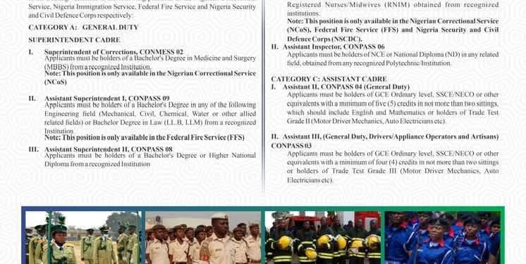 FG begins recruitment of 30,000 Personnel into Paramilitary Agencies