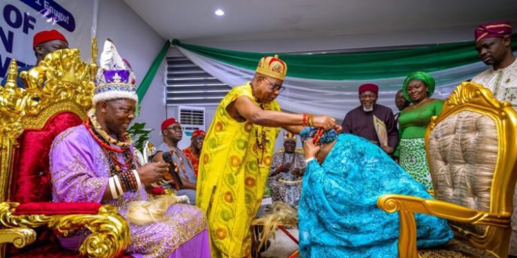 Nigeria’s First Lady bags “Ugosimba” chieftaincy title in Enugu, says I love your state