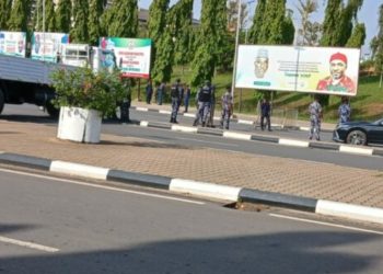 June 12 Protest: Police, other security operatives block N’Assembly gate
