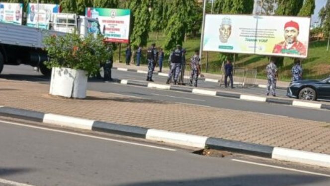 June 12 Protest: Police, other security operatives block N’Assembly gate