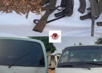 Police intercept arms trafficking syndicate in Nasarawa, arrest 2 suspects with deadly arms, ammunition