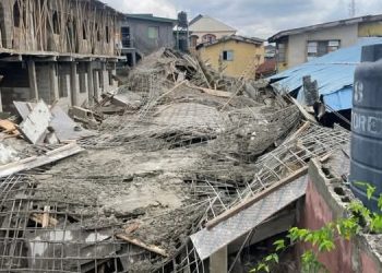 Two-storey building collapses in Lagos