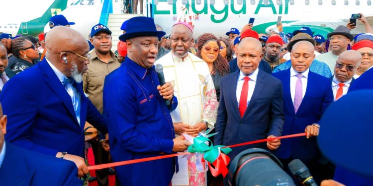 Keyamo inaugurates Enugu Air, pour encomiums on Gov. Mbah