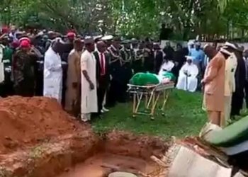 How Buhari’s remains were buried in his home at Daura