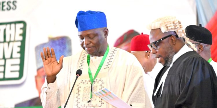 Work for the masses, Tinubu charges APC Govs as Yilwatda becomes new party chairman