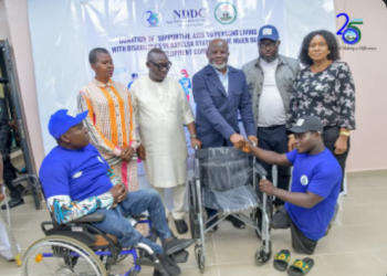 NDDC donates mobility aids to persons with disabilities in Bayelsa