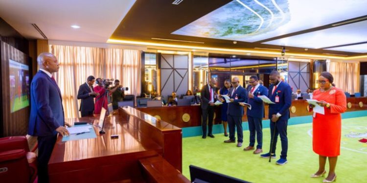 Gov Mbah reshuffles cabinet, swears-in Head of Service, 6 Commissioners