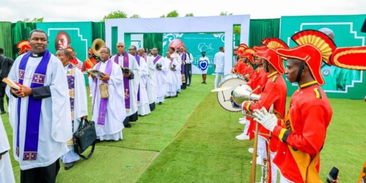 Encomiums as Gov. Mbah, others pay last respect as legendary Christian Chukwu is buried