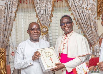 Otti, doing well as Gov, says Catholic Bishop
