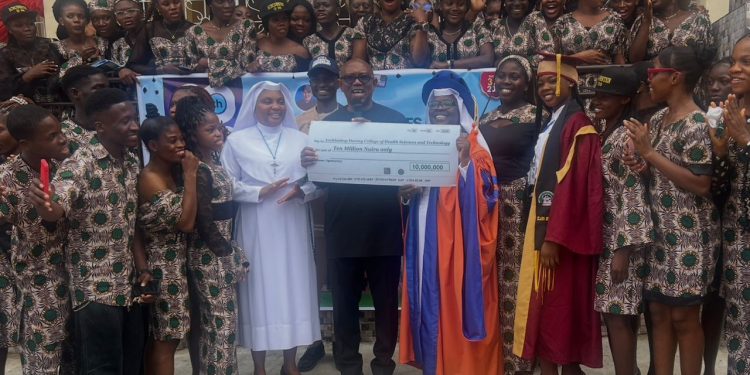 Obi donates ₦10m, highlights health worker shortage at ACHCOHSTEN anniversary