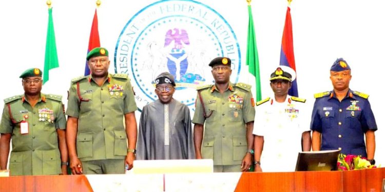 Tinubu to Service Chiefs: No more excuses, it’s time to defeat terrorists, bandits