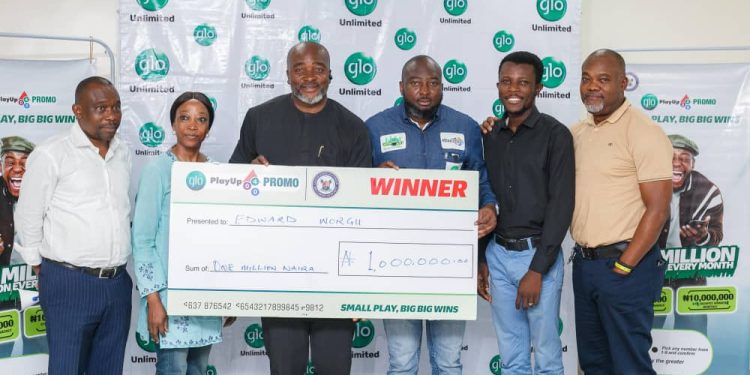 Glo showers millions on winners of  Play Up Lottery 