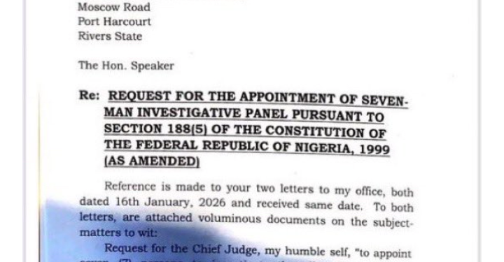 Rivers CJ declines to set up panel to investigate Fubara, deputy