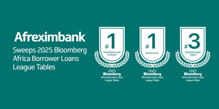Afreximbank wins 2025 Bloomberg’s Lead Arranger, Bookrunner