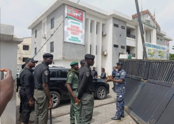 Adebayo raises the alarm over police siege at SDP headquarters