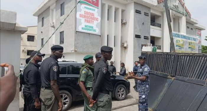 Adebayo raises the alarm over police siege at SDP headquarters