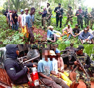 Troops storm Edo forests, arrest 12 suspected kidnappers 
