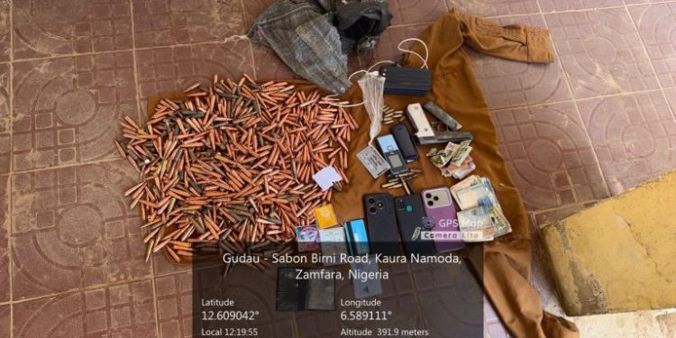 Troops intercept arms courier in Zamfara, with over 1,000 rounds hidden in millet bags