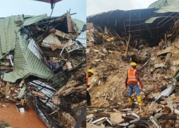 Many feared trapped as three-storey student hostel collapses in Anambra