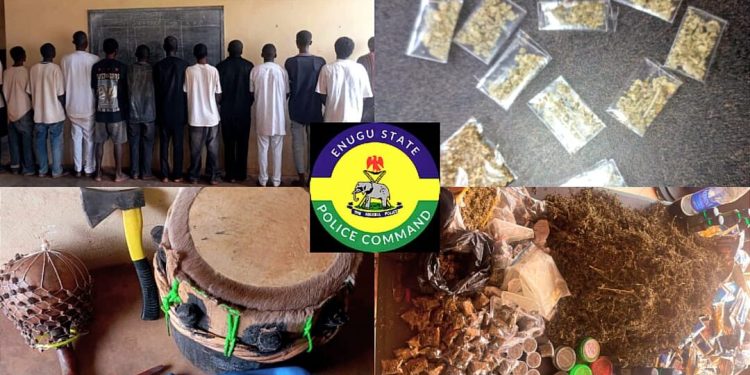 Enugu Police Nab 20 Suspected Cultists, Drug Dealers, Recover 22 Motorcycles, Tricycle