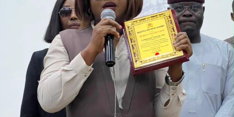 NUJ Chair Grace Ike challenges graduands to choose character over certificates