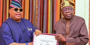 Osun election: Adeleke presents Certificate of Return to Tinubu