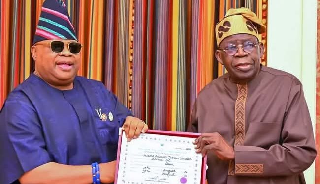 Osun election: Adeleke presents Certificate of Return to Tinubu