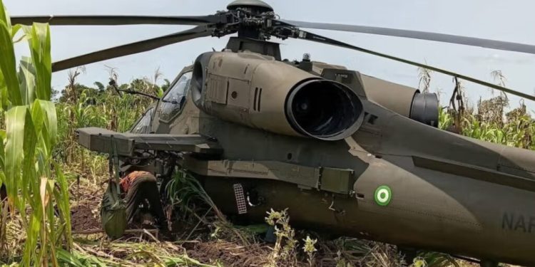 Two days after Ondo crash, another NAF helicopter crash-lands in Benue